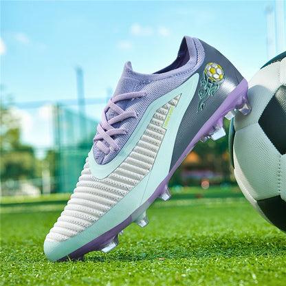 Neue Fußballschuhe für Herren, rutschfeste Fußballschuhe für Erwachsene, Outdoor-Sportschuhe für Jungen, lange Stollen, atmungsaktive und bequeme Trainings- und Wettkampf-Cleats