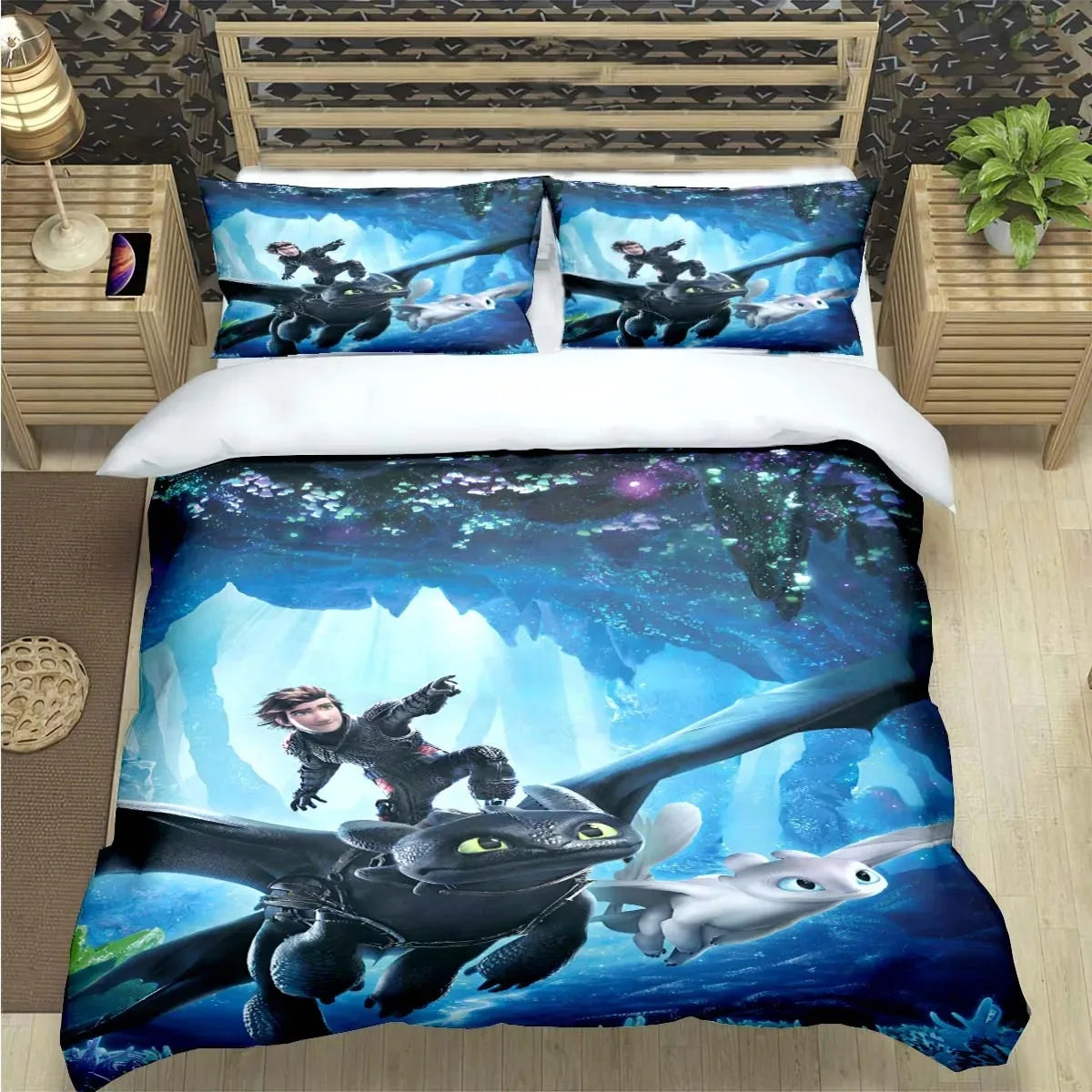 How to Train Your Dragon Duvet Cover Pillowcase Bedding Set Adult Boy Girl Bedroom Decoration Children Single Double Large Size