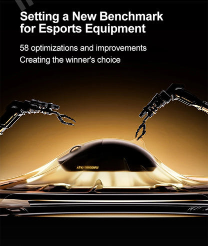 ATK Dragonfly A9 Ultimate kabellose Gaming-Maus A9 Air PAW3950 ultraleichte ergonomische E-Sports-Gamer-FPS-Maus CSGO A9 Ultra