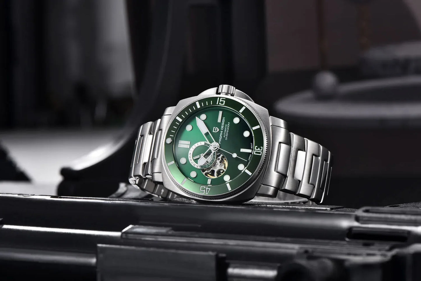PAGANI DESIGN 2026 Original 43MM Men's Automatic Mechanical Watch NH39 200M Waterproof AR Sapphire Mirror Watches For Men ﻿