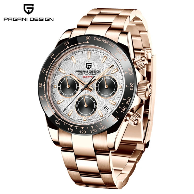 2026 New PAGANI DESIGN Mens Quartz Watches Top Brand Luxury Business Watch For Men Stainless Steel Waterproof Chronograph Clock