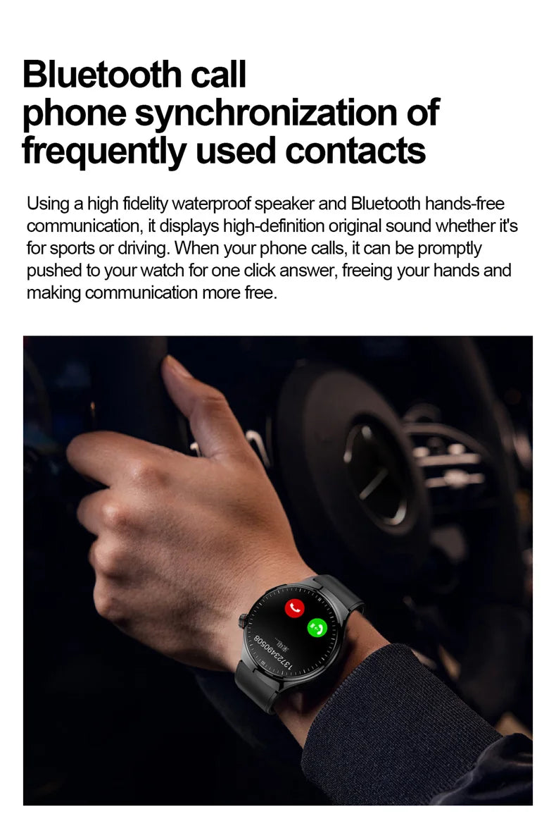 2025 New Smart Watch For Men Health ECG+HRV Blood Oxygen Uric Acid Fitness Sport Tracker Watches body fat Sleep Call Smartwatch