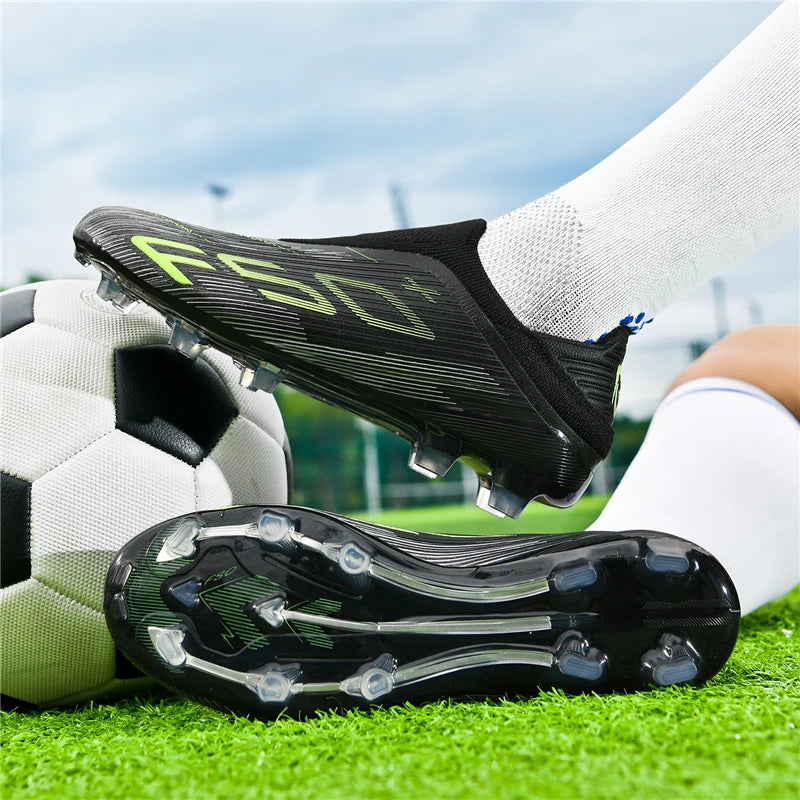New Men's Soccer Shoes Futsal Football Boots Sneakers Match Grass Cleats High-Quality Non-Slip Indoor Hot-Selling High-Top Outdoor