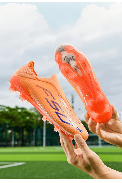 New Men's Soccer Shoes Futsal Football Boots Sneakers Match Grass Cleats High-Quality Non-Slip Indoor Hot-Selling High-Top Outdoor