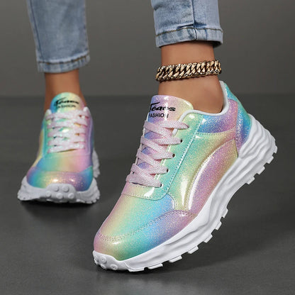 New Summer Fashionable Womens Sports Shoes Versatile Lightweight and Durable Running Shoes Shock-absorbing Daily Walking Shoes