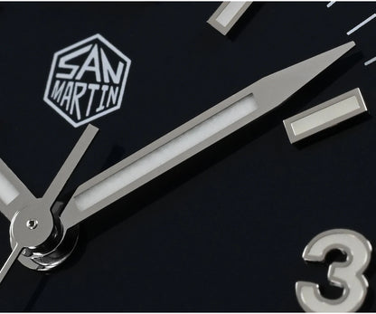San Martin 38mm Men's Sport Watch Fashion Luxury Explore Climbing Automatic Mechanical Sapphire Waterproof 5 Links Bracelet BGW-9