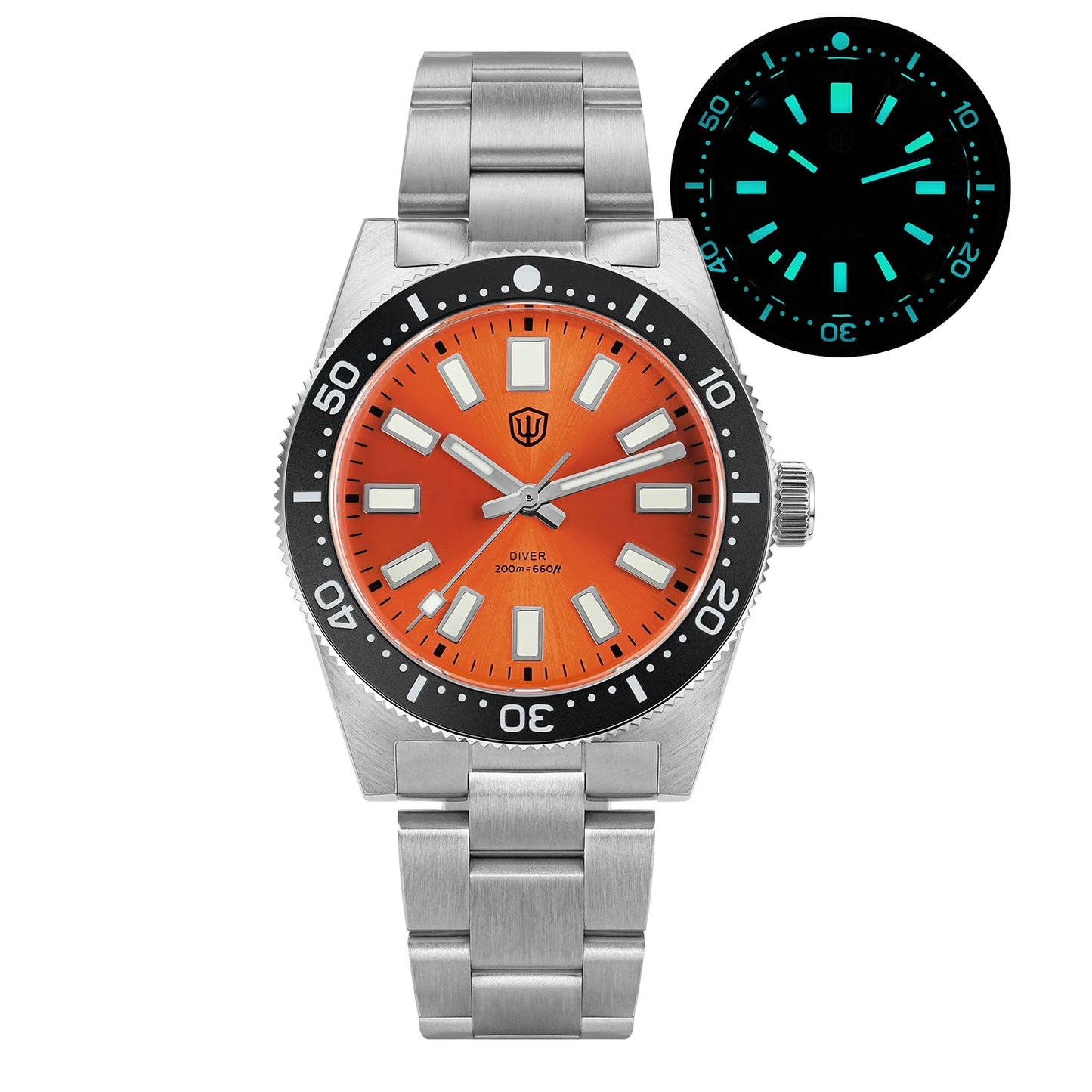 Watchdives Wd1965 V2 Fashion Quartz Wristwatches Vh31 Sapphire Man Watches Luxury Stainless Steel 200M Waterproof Diver Watch