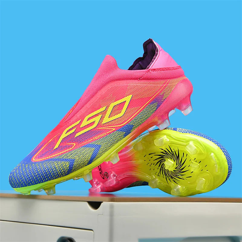 Chaussures de Football pour hommes, bottes de Football antidérapantes pour adultes, ultralégères, crampons d'intérieur, antidérapantes, Fg, gazon, Futsal, confortables, nouvelle collection