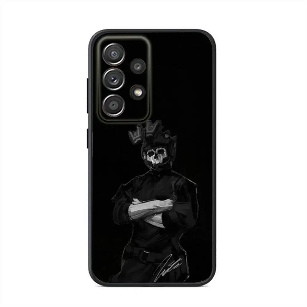 Black soft silicone case Phone Case For Samsung S24,21,22,23,30,Ultra,20,Plus,Note,10,9,COD Call Of Duty G-Ghost