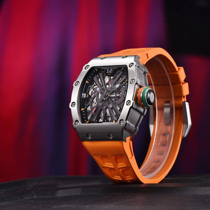 Reloj de cuarzo para hombre PAGANI DESIGN 2026 nuevo, movimiento VH65, esfera esqueleto, resistente al agua 100M, deportivo rectangular, cristal de zafiro