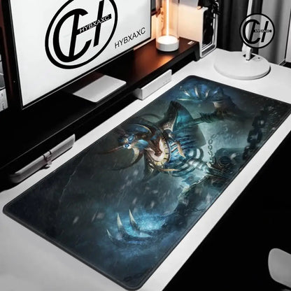 World of Warcraft Lich King Mouse Pad PC HD Anime Gaming Accessories Keyboard Mousepad Laptop XXL Game Cabinet Desk Mat Carpet