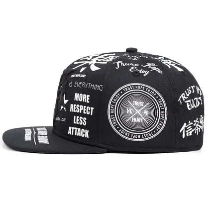 2026 New Fashionable Creative Baseball Hat T Graffiti Embroidery Street Hip Hop Hat Daily Casual Wear Sunshade Hat Flat Edge Hat