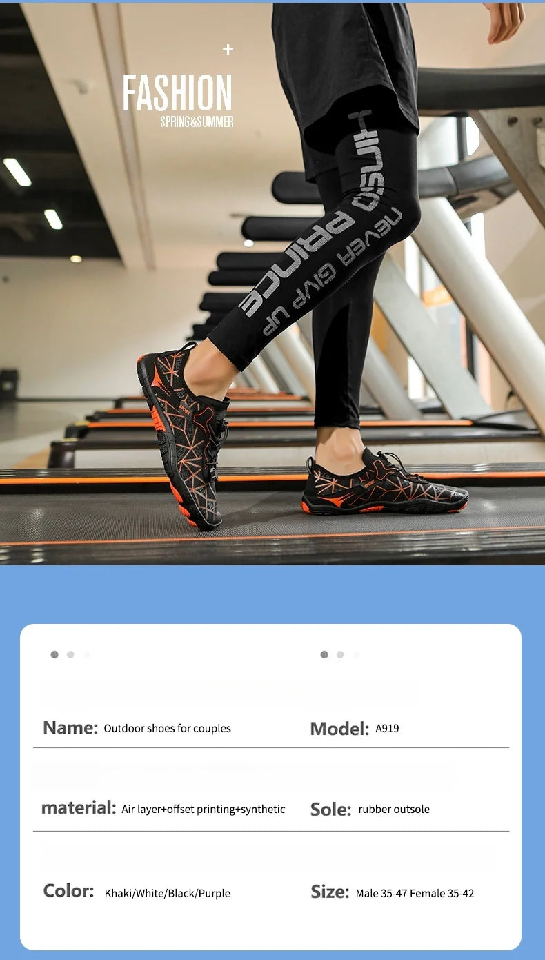 Barefoot-schoenen, sneldrogende, antislip, lichtgewicht wandelschoenen voor heren voor buitengebruik, geschikt voor het strand, wandelen, fitness, sportschoenen 36-4