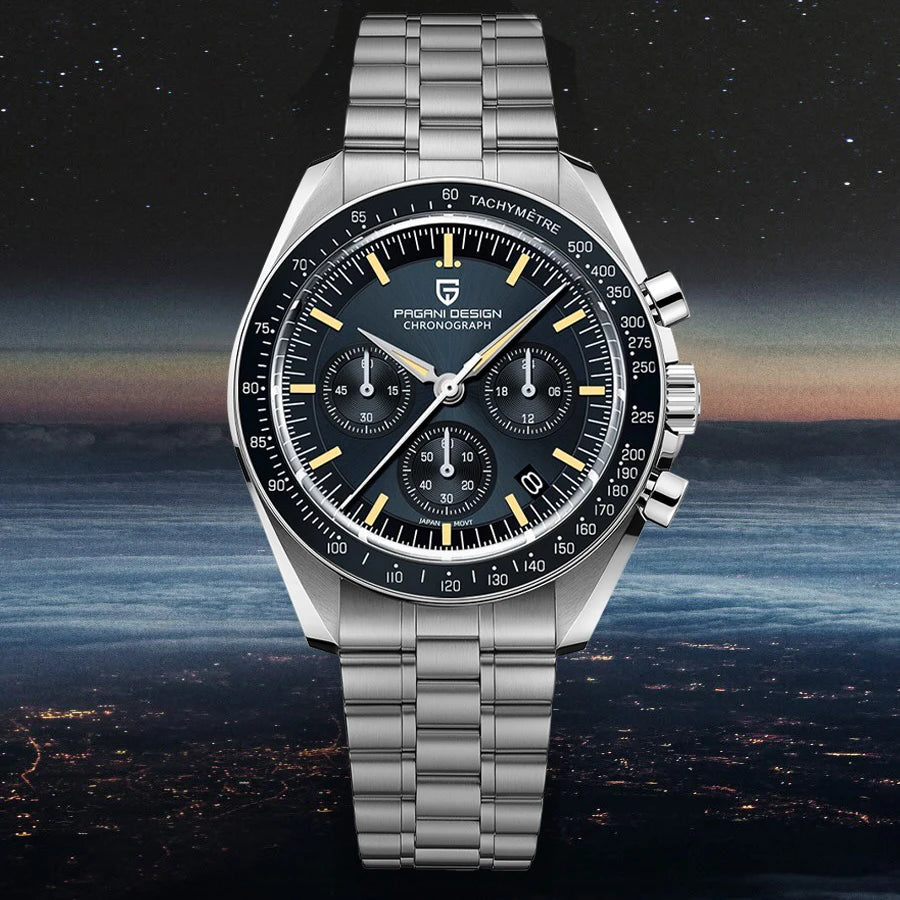 PAGANI DESIGN 2026 New CK2988 Moon Watches Retro Top Luxury Quartz Watch For Men Sapphire glass Speed Chronograph Wristwatch Men