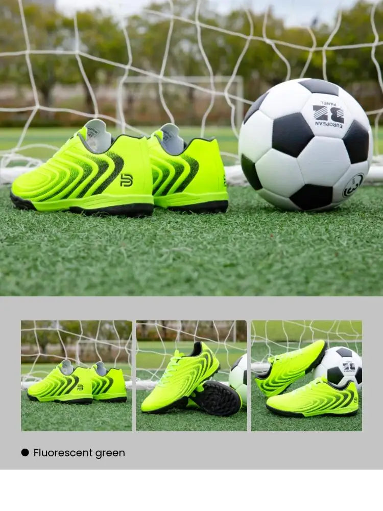 Baasploa Pantofi de fotbal pentru bărbați, marca Comfort, ușori, pentru antrenament pe gazon, pantofi profesioniști de fotbal pentru bărbați, adidași moi, antiderapanti