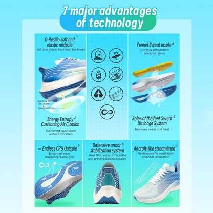 Onemix Wind Wings : chaussures de course respirantes pour hommes, marathon, sport et loisirs ; chaussures de sport légères pour femmes ; corde à sauter d'extérieur pour hommes