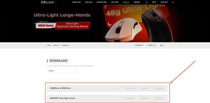 Delux M900PRO ultralet version trådløs gamingmus ergonomisk 1K/8K polling rate 50g PAW3395 til højre stor hånd PC-gamer