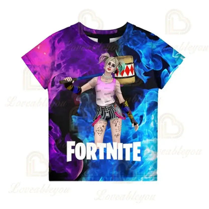 Fortnite Victory Game 3D T-shirt Babys Clothing Harajuku Tshirt Children Cute Kids  Battle Royale Hero Tops Boys Girls