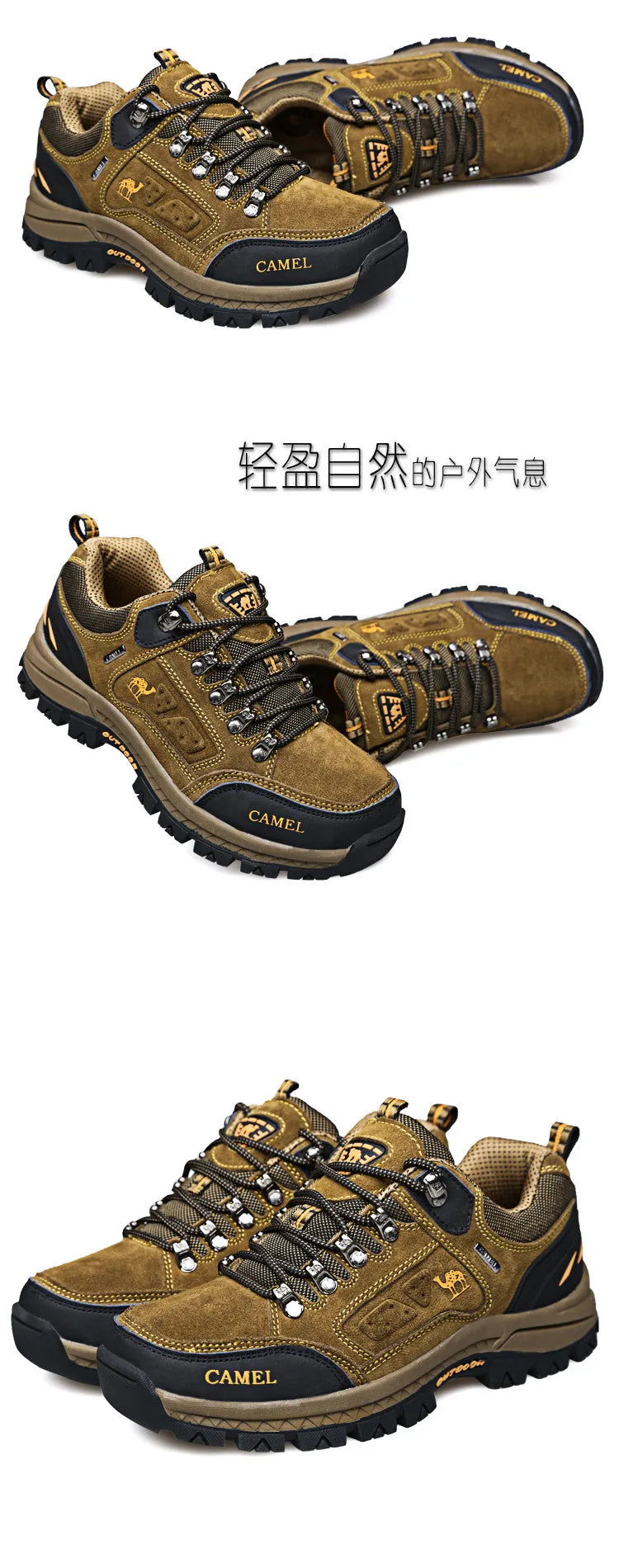 Herren-Wanderschuhe aus Veloursleder, Outdoor-Trail-Trekking-Sneaker, rutschfeste, atmungsaktive Kletterschuhe für Herren, Bergsportschuhe