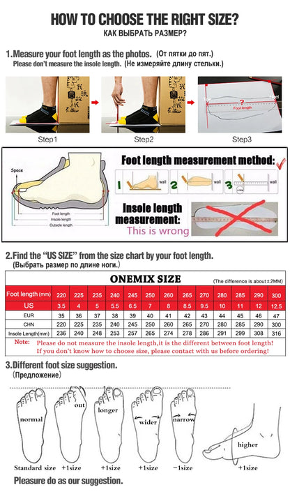 ONEMIX nové tlumicí běžecké boty pro muže, vhodné pro těžší běžce, šněrovací sportovní dámské neklouzavé outdoorové atletické pánské tenisky