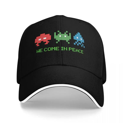 Space Invaders skjutspel ”We Come In Peace” – slitstark keps för alla årstider, damkeps, sommar