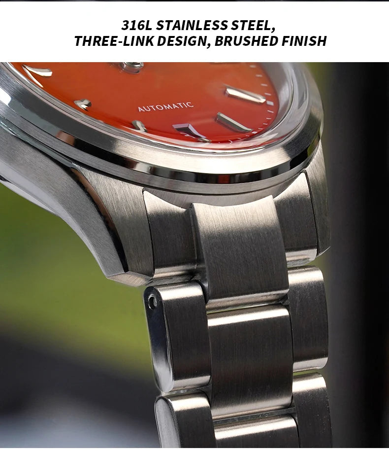 WM Watch Automatic Mechanical Watch Gemstone Series NH35 100M Water Resistant AR Coated Sapphire Welly Merck Man Watches WM225