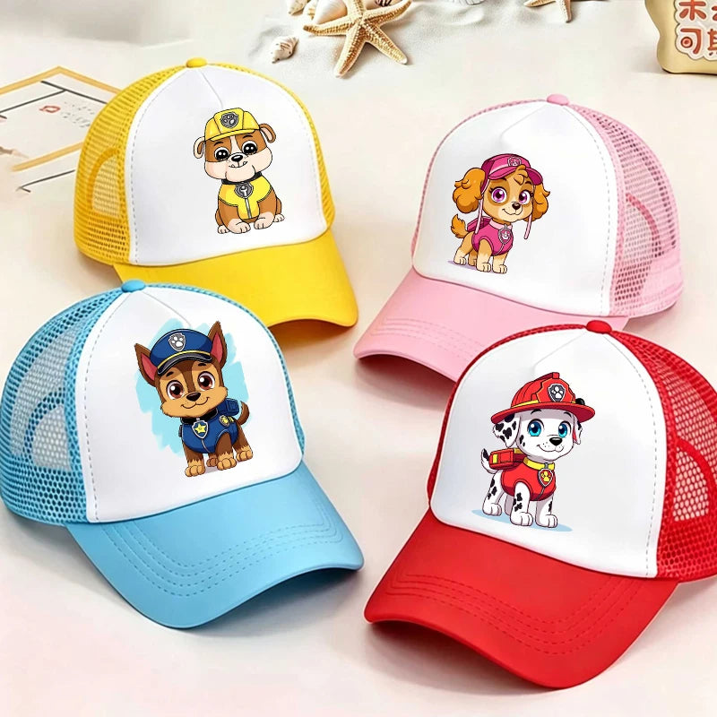 Baseballová čiapka pre chlapcov a dievčatá, letná nastaviteľná slnečná čiapka s motívom anime Paw Patrols Chase Skye, roztomilá retro slnečná čiapka, darček pre dospelých