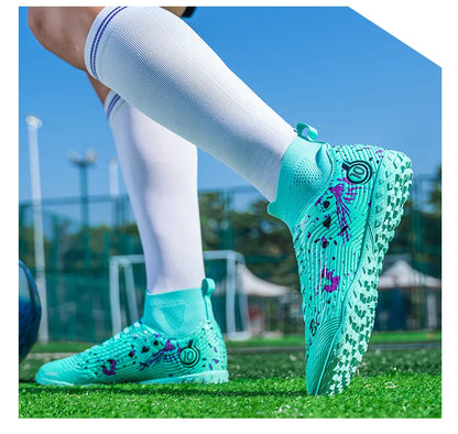 Nouvelles chaussures de football professionnelles pour hommes, chaussures de football antidérapantes, unisexes, respirantes, chaussures de futsal, nouvelles chaussures à crampons, livraison directe, ultralégères