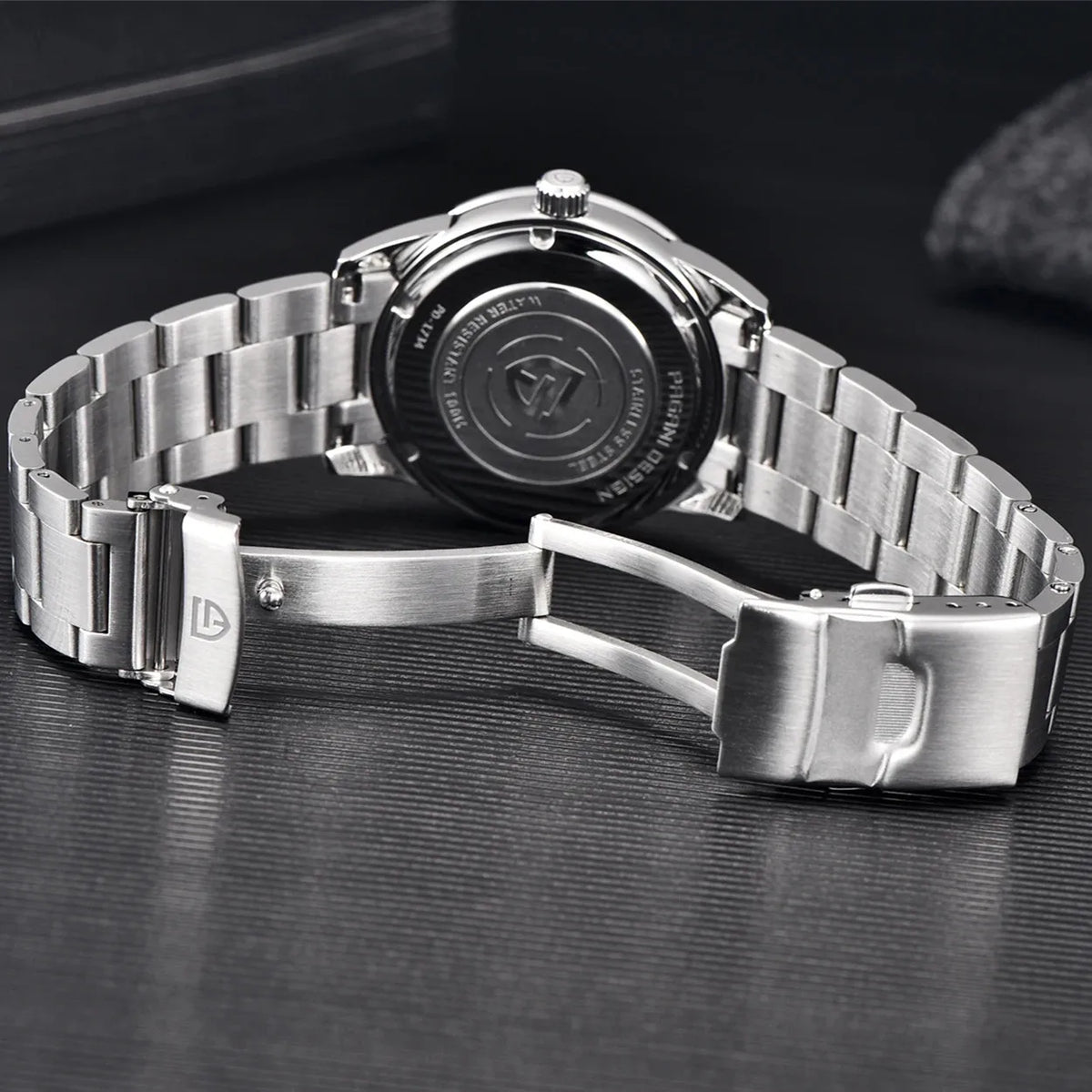 Pánské hodinky PAGANI DESIGN 40 mm, japonský quartzový strojek TMI VH31, luxusní/obchodní styl, safírové sklo, nerezová ocel 316L, vodotěsné do 100 m