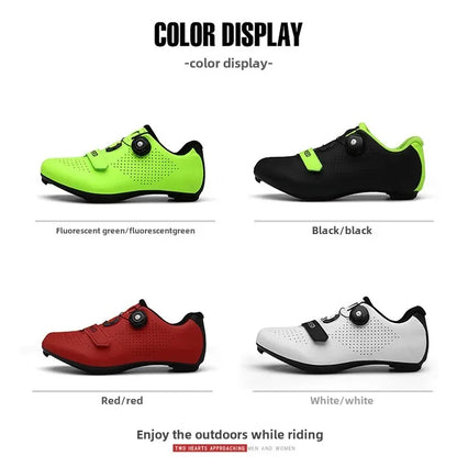 Unisex Road And Mountain Bike Lock Shoes Outdoor Pedal Assisted Bicycle Riding Shoes Cross-Border New Model Sports Entertainment
