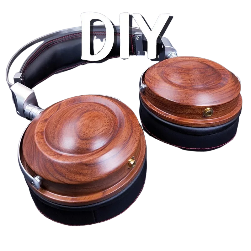 Kit de coque pour écouteurs DIY Walnut pour écouteurs. Accessoires pour écouteurs supra-auriculaires
