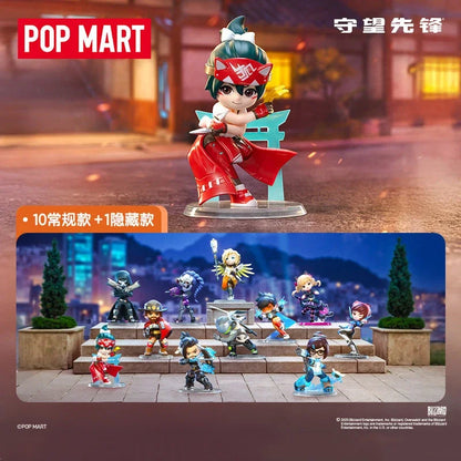 POP MART Overwatch Play of The Game serijos paslaptinga akloji dėžutė – kawaii stiliaus žaislai, dekoratyvinės figūrėlės, namų dekoras, staliniai modeliai-lėlės
