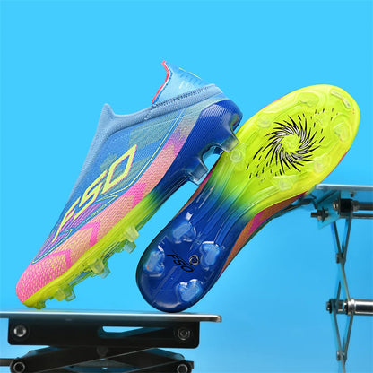 Chaussures de Football pour hommes, bottes de Football antidérapantes pour adultes, ultralégères, crampons d'intérieur, antidérapantes, Fg, gazon, Futsal, confortables, nouvelle collection