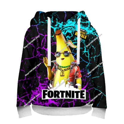 Lastenvaatteet syksyinen collegepaita T-paita huppari uusi Fortnite lasten rento asu mukavat streetwear-vaatteet