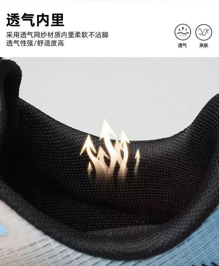 Breathable Mesh Men's Lightweight Casual Sneakers Non-Slip Soft Sole Running Shoes for Spring and Summer