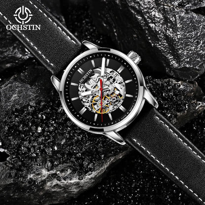 OCHSTIN Automatic Mens Watches Top Brand Luxury Royal Luminous Skeleton Waterproof Mechanical Fashion Male Clock Gifts for Men