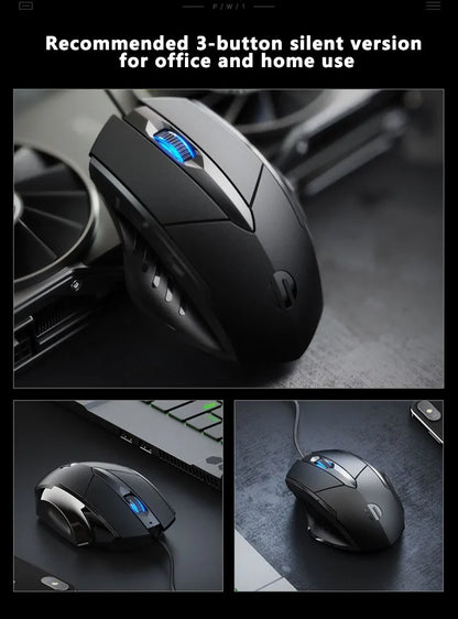 Inphic W1 Wired Mouse Esports Gaming Mouse Macro Programming Definition to Adjust DPI Silent Office Mouse