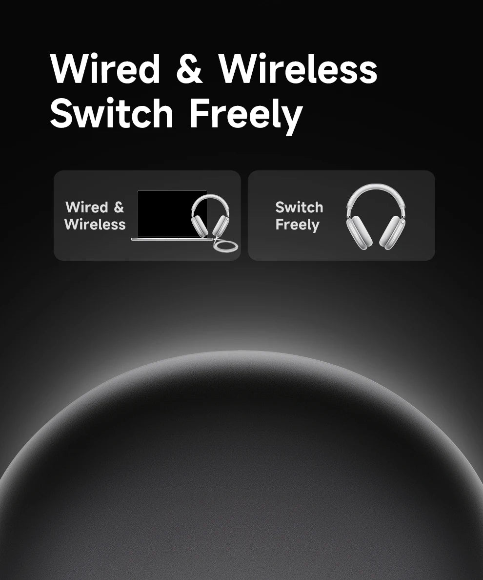 Cuffie wireless Picun F8 Pro ANC con head tracking, audio spaziale 3D, ANC -52dB, headset Bluetooth Hi-Fi, microfono HD ENC, app a bassa latenza