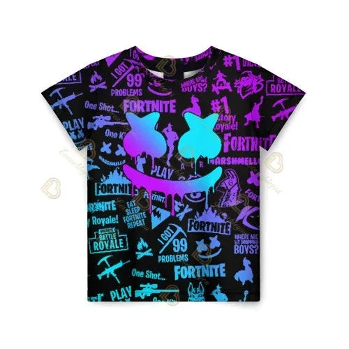 Red Jade Fortnite Anime Battle Royale 3D T-Shirt for Men Women Kids - Pelly T-Shirt Birthday Gift for Girls And Boys