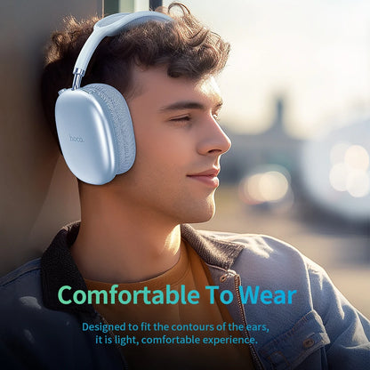 HOCO W35 Air Wireless Bluetooth 5.3 Over-Ear Headphones – Deep Bass Stereo Gaming Headset with Microphone, TF Card & AUX Mode, Waterproof Sports Headphones
