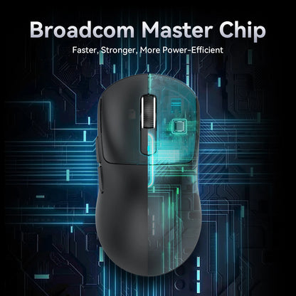 ATTACK SHARK X3 Wireless Gaming Mouse, Tri-Mode Bluetooth Gaming Mouse with PAW3395 Sensor, 26,000 DPI, 4K Polling Rate, RGB Gaming Mouse