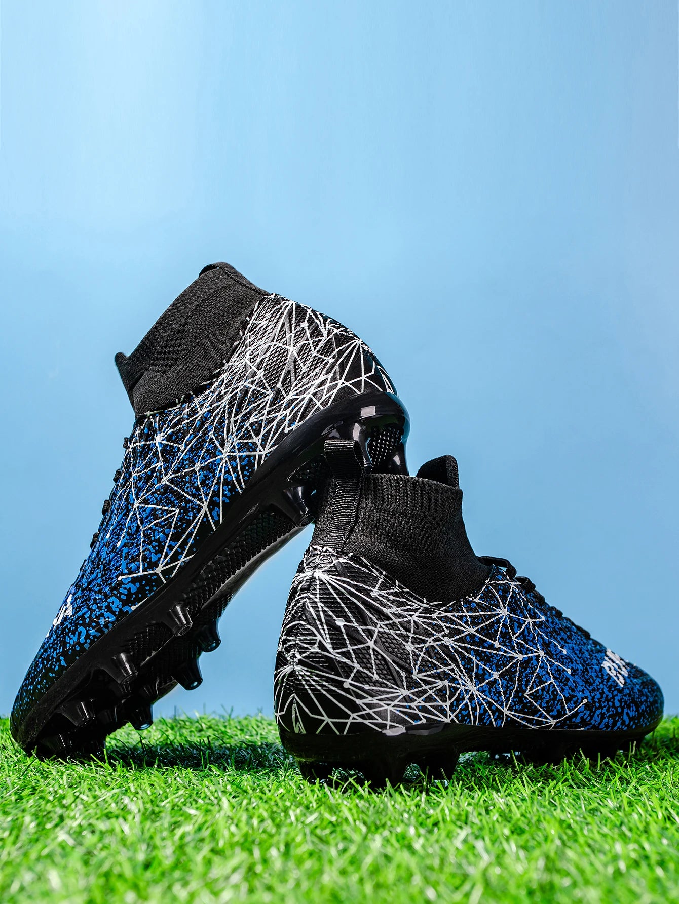 AG/FG Athletic Soccer Cleats PU Fabric Comfort Upper TPU Anti-Slip Long Studs Sole Reliable Quality Adult Kids Training Shoes