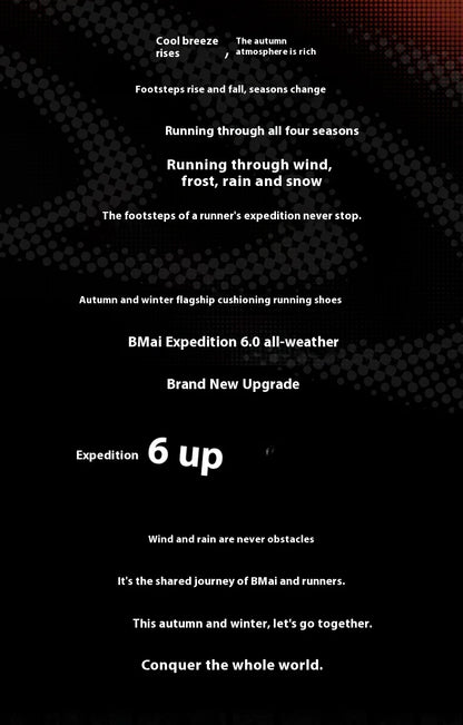 BMAI Outdoor Men's Sports Shoes Breathable Men Sneakers Lightweight Mountain Running Shoes for Men Cushion Trail Jogging Sneakers