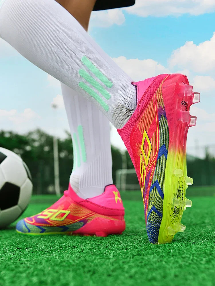Chaussures de football professionnelles originales pour hommes, résistantes au gazon, chaussures de football décontractées de haute qualité pour hommes, chaussures de football pour entraînement rapide