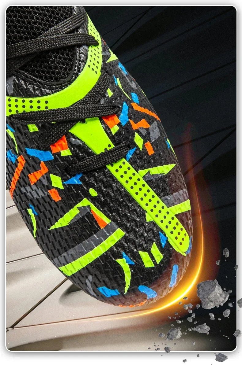 Nouvelles chaussures de football pour hommes, baskets de football pour terrain gazonné, chaussures de football d'extérieur, chaussures d'entraînement professionnelles, chaussures de sport antidérapantes, ultralégères,