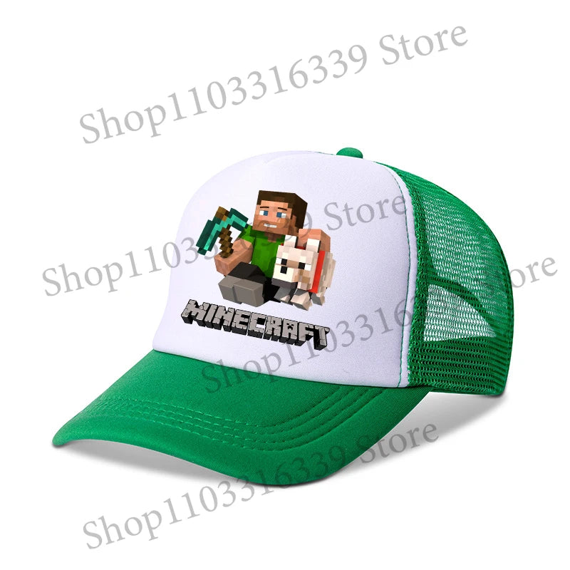 New Game Theme Hat Man Baseball Cap Male Sunshade Sunscreen Cap Minecrafted Fashion Hip Hop Caps Leisure Net Hats Birthday Gift