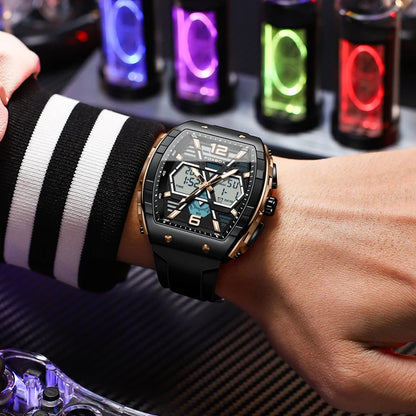 LIGE Digital Men Military Watch 50m Waterproof Wristwatch LED Quartz Clock Sport Watch Male Big Watches Men Relogios Masculino
