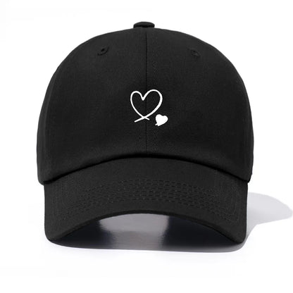 1 Piece Hearts Print Baseball Cap For Men & Women, Classic Casual Stylish, Perfect Gift For Families And Friends
