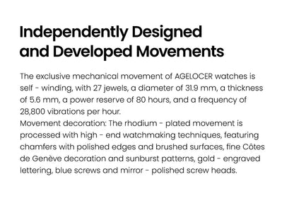 AGELOCER Original Baikal Watch Men's Luxury Gold Watch Big Calendar Business Automatic Mechanical Watch Birthday Gift for Men