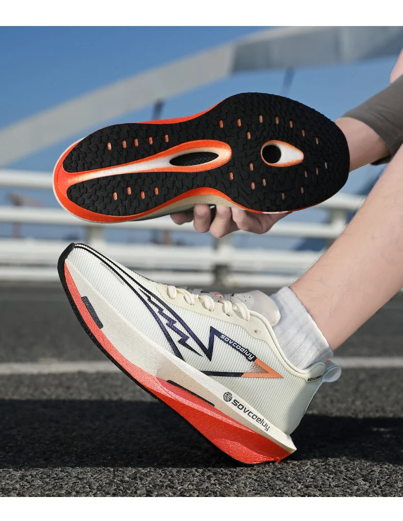 Tekaski čevlji Carbon Board Marathon Moški Športni Zračni Lahki Ženski Udobni Atletski Protizdrsni Superge Za vsak dan Novi